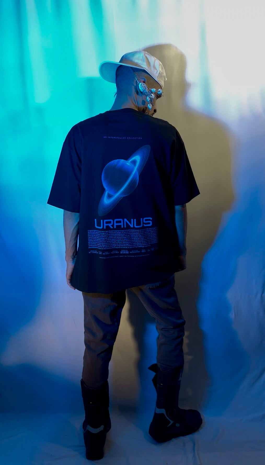 Ura Oversize Deep Drop Shoulder Tee