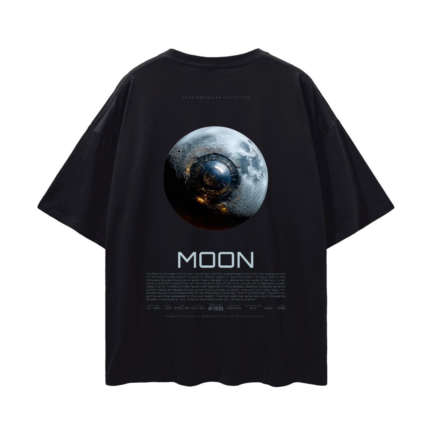 Luna Oversize Deep Drop Shoulder Tee